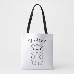  Hello! Cute, Cheerful & Eco-Friendly Shopper Tote Bag