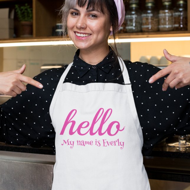 Hello Cute Colorful Hello Standard Apron (Creator Uploaded)