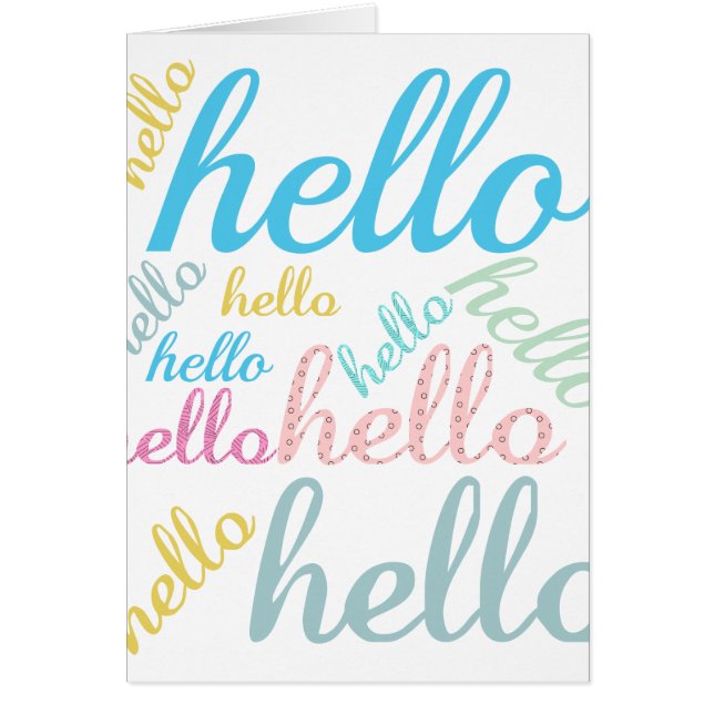 Hello Cute Colourful Hello Gifts (Front)