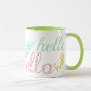 Hello Cute Colourful Hello Gifts Mug
