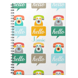 Hello Cute Colourful Hello Notebook
