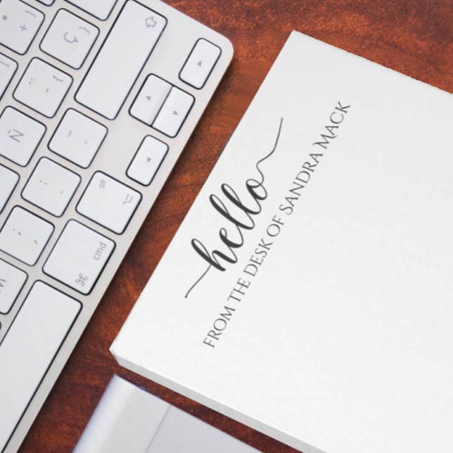 Hello Cute Retro Typography Hello Notepad (Creator Uploaded)