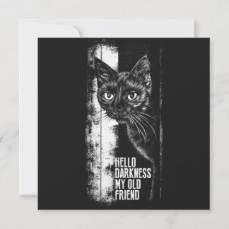 Hello Darkness My Old Friend Black Cat Sketch