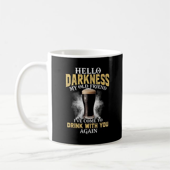 Hello Darkness My Old Friend Coffee Mug (Left)