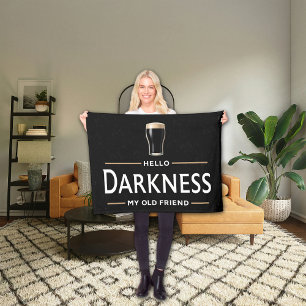 Hello Darkness My Old Friend Funny St Patricks Day Fleece Blanket