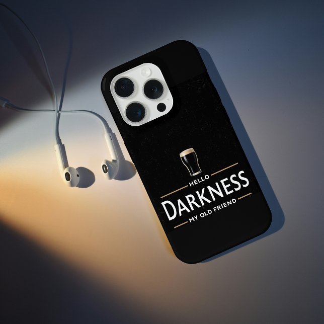 Hello Darkness My Old Friend Funny St Patricks Day iPhone Case (Creator Uploaded)