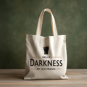Hello Darkness My Old Friend Funny St Patricks Day Tote Bag