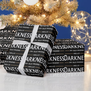 Hello Darkness My Old Friend Funny St Patricks Day Wrapping Paper
