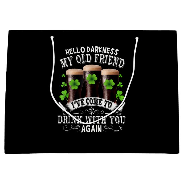 Hello Darkness My Old Friend Large Gift Bag (Front)