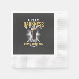 Hello Darkness My Old Friend Napkin