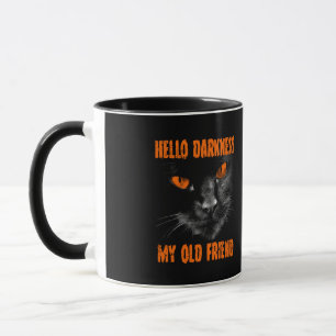 Hello Darkness My Old Friend: Orange Eyes Mug