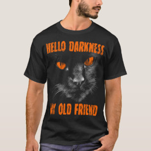 Hello Darkness My Old Friend: Orange Eyes T-Shirt