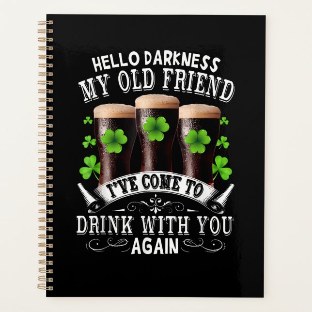 Hello Darkness My Old Friend Planner (Front)