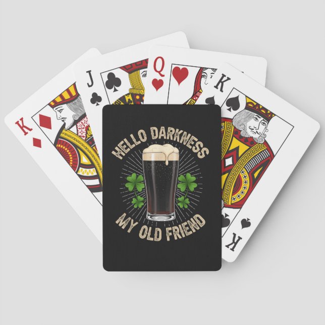 Hello Darkness My Old Friend Playing Cards (Back)