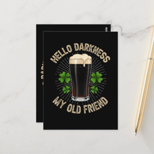 Hello Darkness My Old Friend Postcard