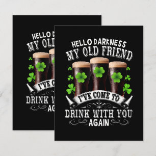 Hello Darkness My Old Friend Thank You Card