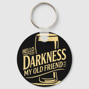 Hello darkness old friend irish shamrock beer dayH Key Ring
