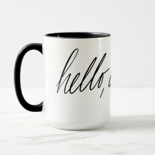 Hello Darling handwritten Mug