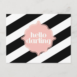 Hello Darling Post Card