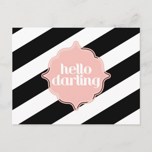 Hello Darling Post Card (Front)