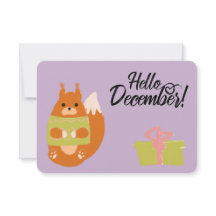 Hello December card