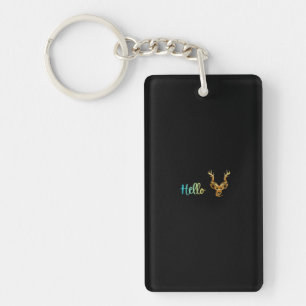 Hello Deer Key Ring