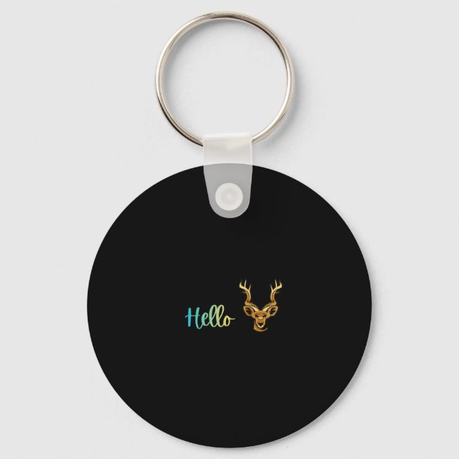 Hello Deer Key Ring (Front)