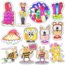 Hello Designer Sticker Set 1