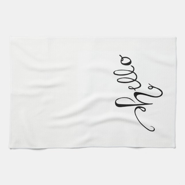Hello Dish Towel (Horizontal)