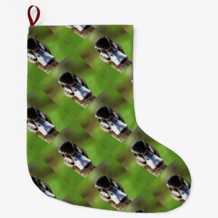 Hello Ducky Quirky Duck Portrait Large Christmas Stocking