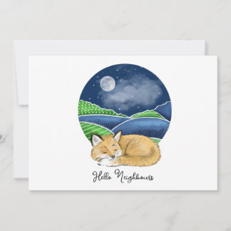 Hello, Editable We're New to the Neighborhood Invi Invitation