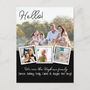 Hello Editable We're New to the Neighborhood phot Postcard