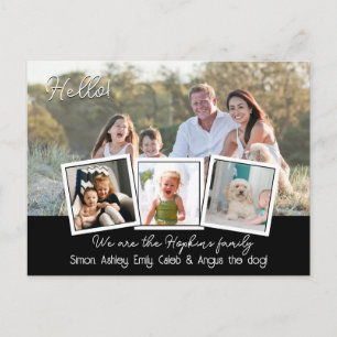 Hello Editable We're New to the Neighbourhood phot Postcard