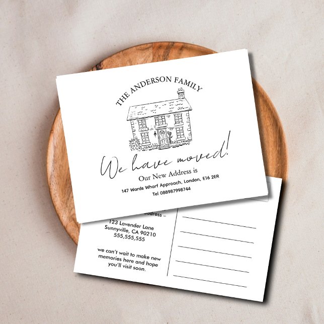 Hello,Editable We're New to the Neighbourhood phot Postcard (Creator Uploaded)