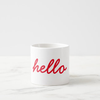 Hello Espresso Mug (Red)