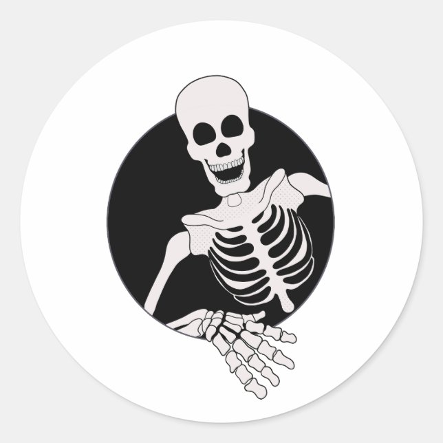 Hello everyone classic round sticker (Front)