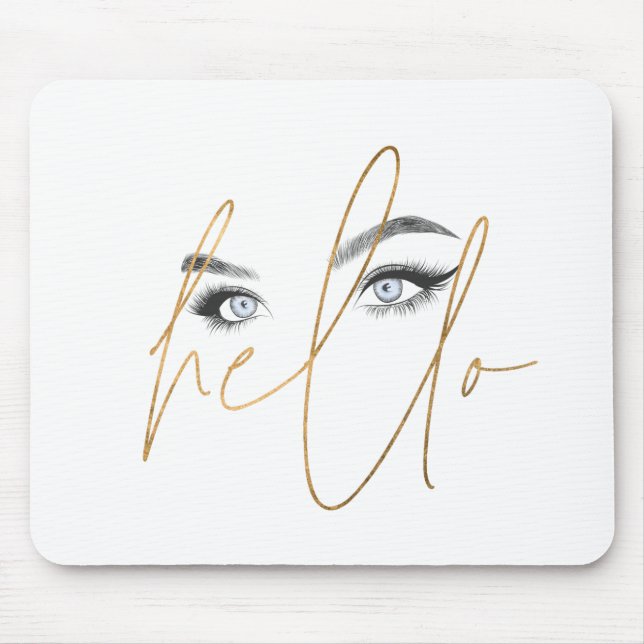 hello eyes mouse pad (Front)