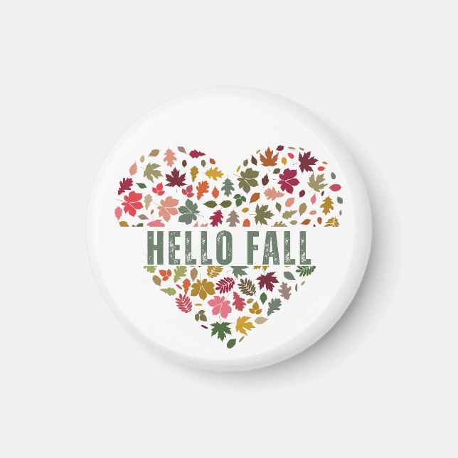 Hello Fall Art Magnet (Front)