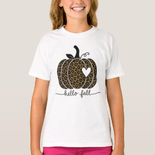 Hello Fall Autumn Leaves Cosy Seasonal Fall T-Shirt