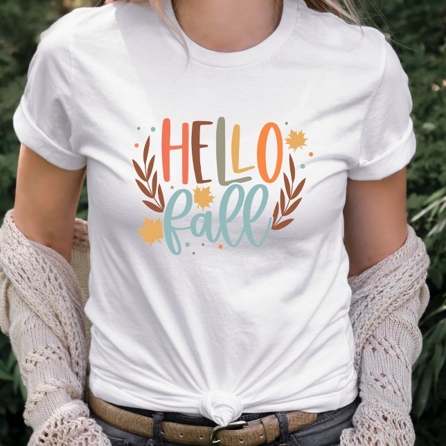 Hello Fall Autumn T-Shirt (Creator Uploaded)