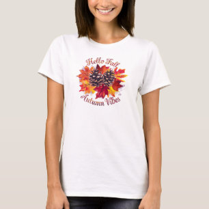 Hello Fall, Autumn Vibes T-Shirt