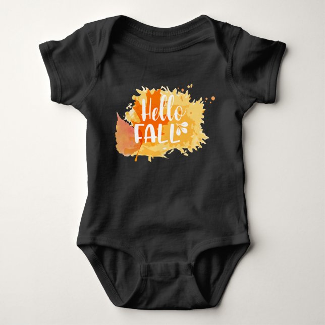 Hello Fall Baby outfit/Toddler tee (Front)