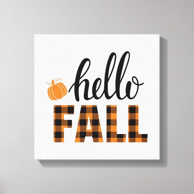 Hello Fall Canvas Print (Front)