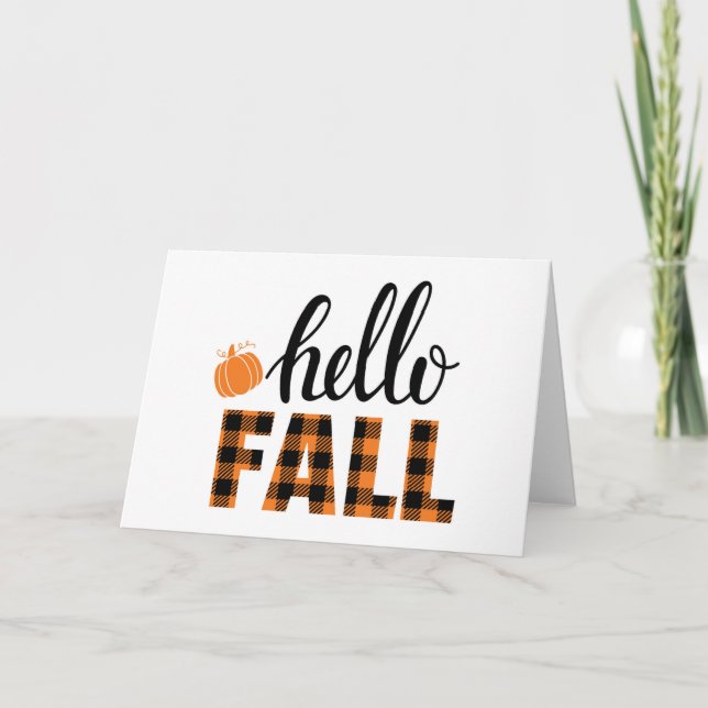 Hello Fall Card (Front)