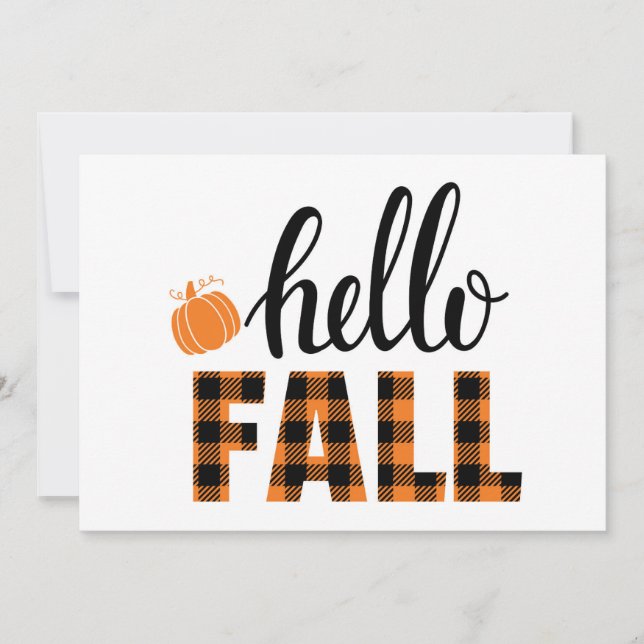 Hello Fall Card (Front)