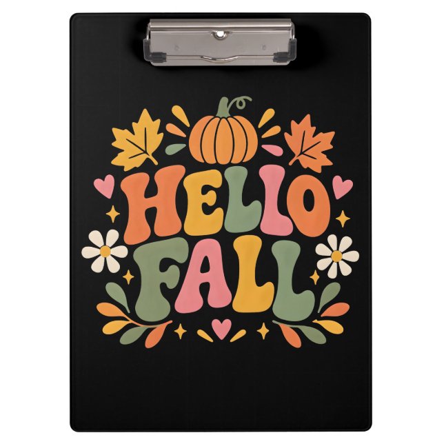 Hello Fall Clipboard (Front)