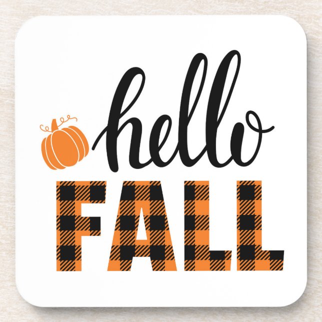 Hello Fall Coaster (Front)