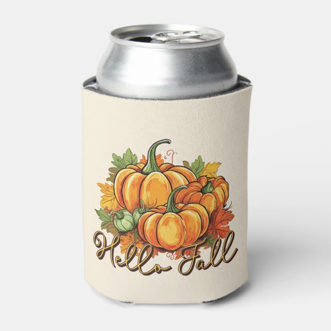 Hello Fall – Cosy Pumpkin Patch Can Cooler (Can Front)