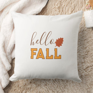 hello fall cute vibrant colorful  cushion