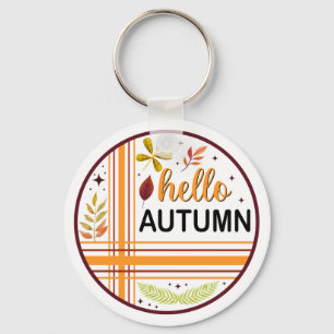 Hello! FALL Key Ring